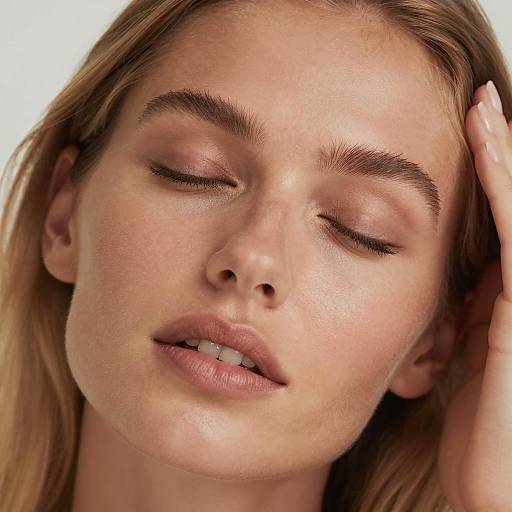 Serene Portrait of a Relaxed Woman