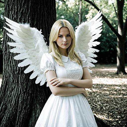 Enchanting Alice Angel Cosplay Portrait