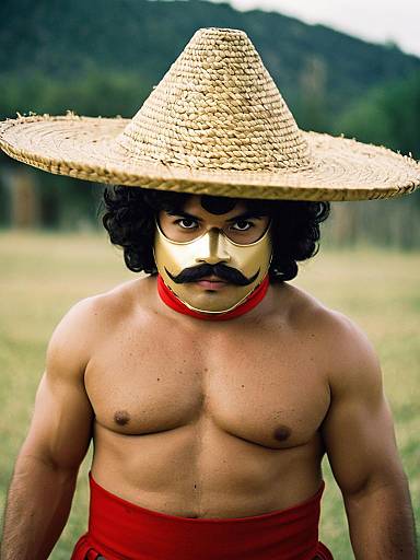 Boy in Nacho Libre Costume
