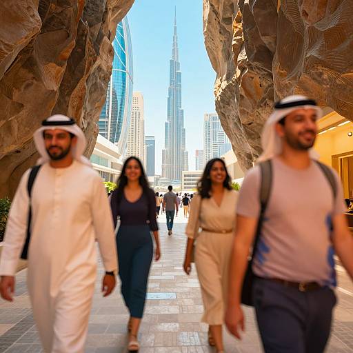 Futuristic Dubai Cave Street Photography