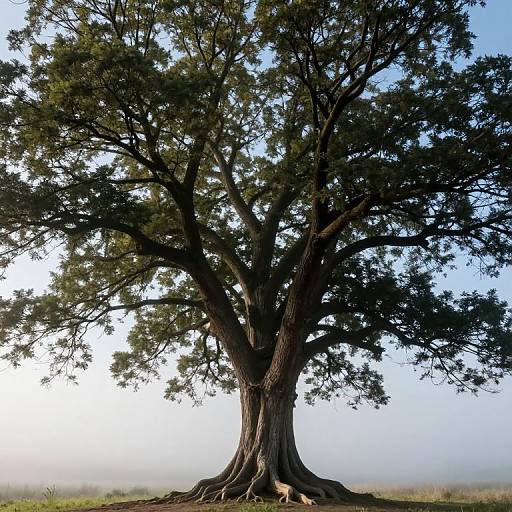 Colossal Tree with Ethereal Mist