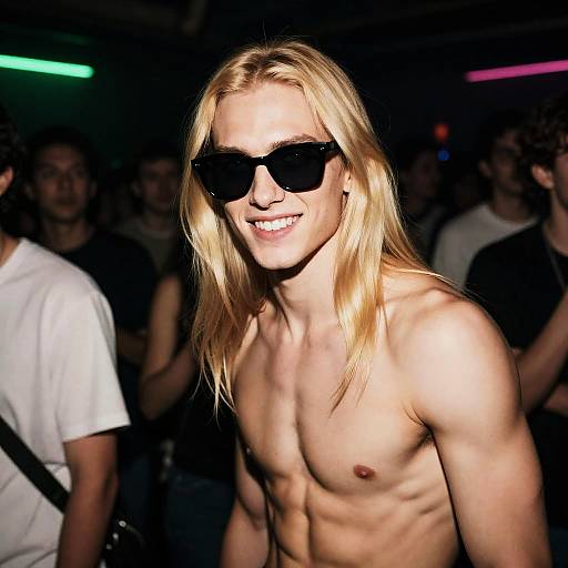 Nightclub Blonde Model Portrait