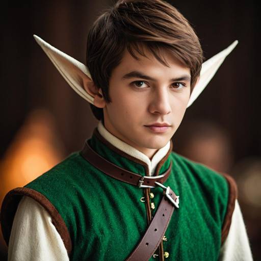 Realistic Male Elf in Stylish Outfit