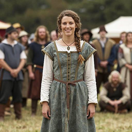 Renaissance Festival Woman in Medieval Dress