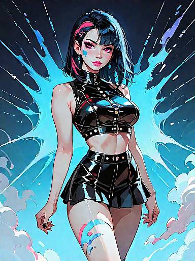 Bold Dark Fantasy Nightlife Outfit