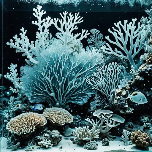 X-Ray Style Coral Reef Artwork