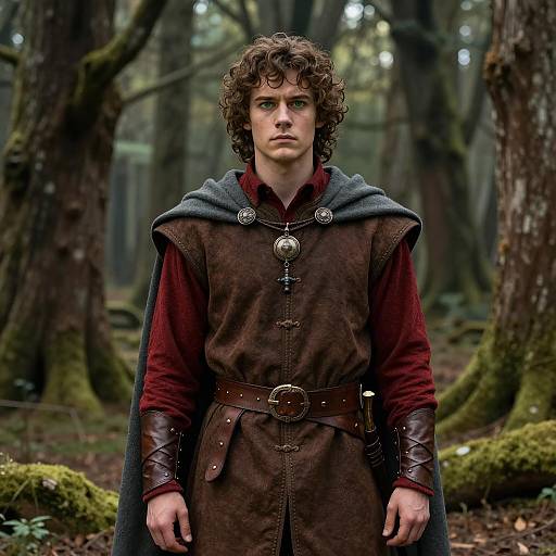 Photorealistic Fantasy Lord Costume in Forest