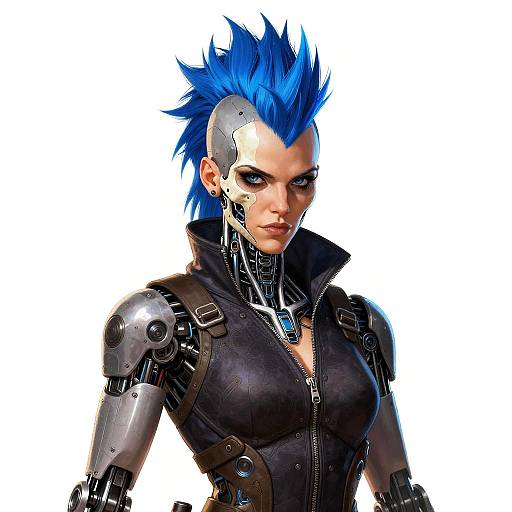 Futuristic Female Rogue Cyborg