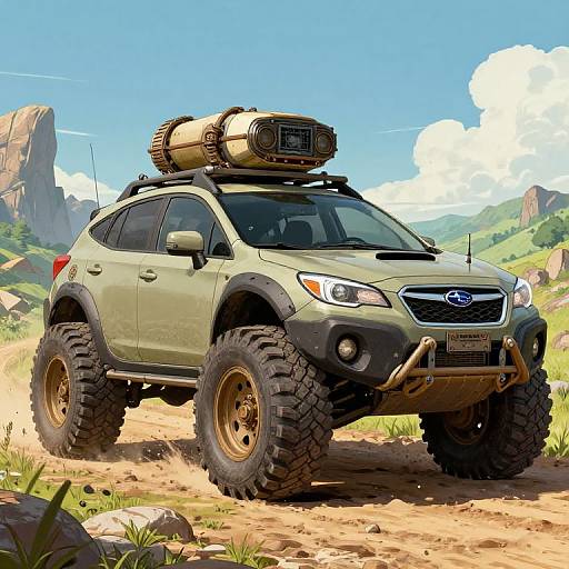 Steampunk Time Travel Subaru Crosstrek