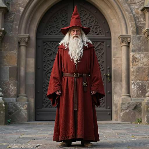 Elderly Wizard in Photorealistic Costume