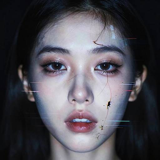 Analog Horror Face Distortion