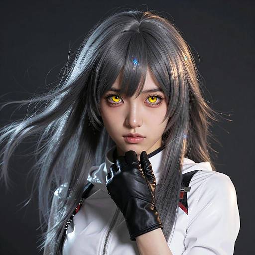 Neon Alley Hooded Trailblazer Portrait