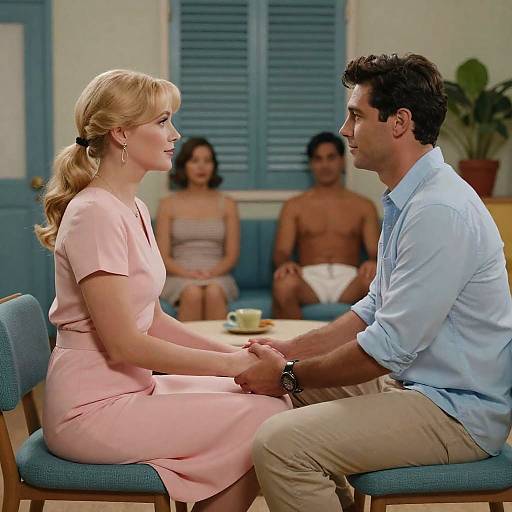 Mid-Century Romantic Scene Photography