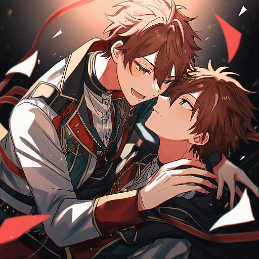 Illustration of Morisawa chiaki, ensemble stars! in the style of Fushirun rung