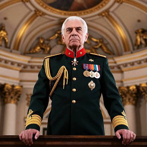 Distinguished Veteran in Formal Uniform