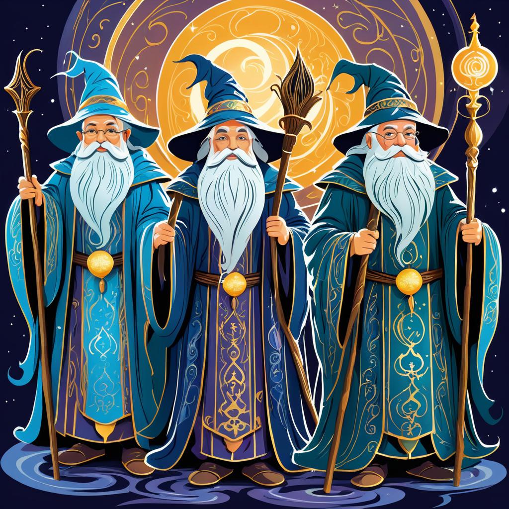 Cheerful Wizards in Classic Fantasy Art