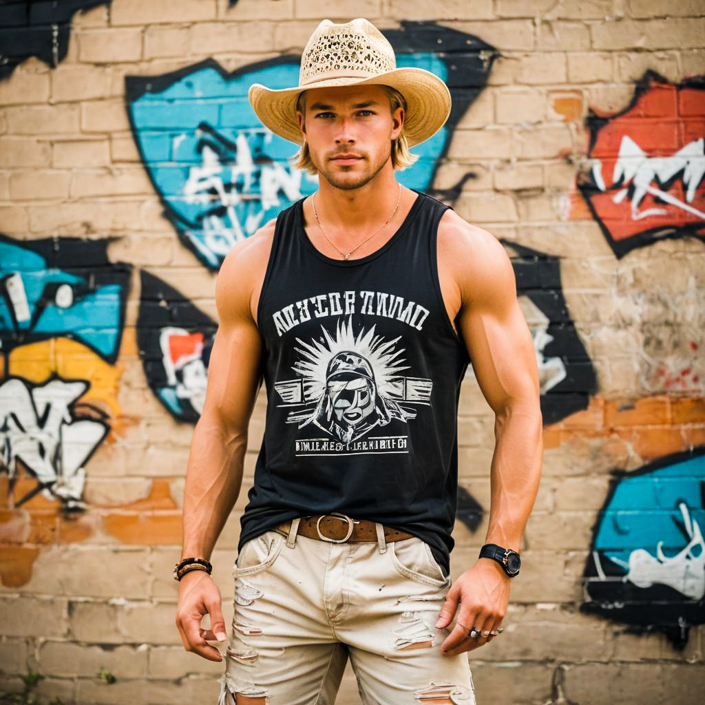 Stylish Young Man at Summer Concert