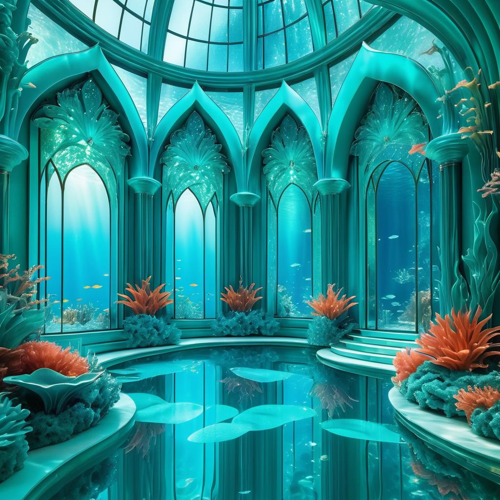 Elegant Art Nouveau Underwater Palace