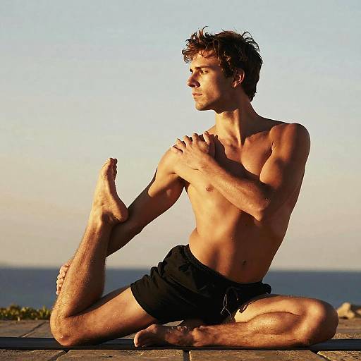 Golden Hour Yoga Portrait