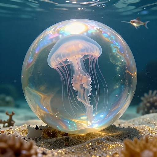 Surreal Underwater Pearl Sphere