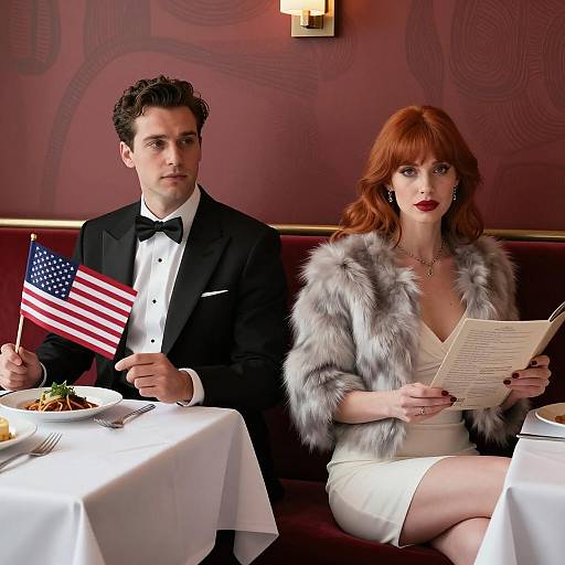 Elegant Restaurant Portrait of a Couple