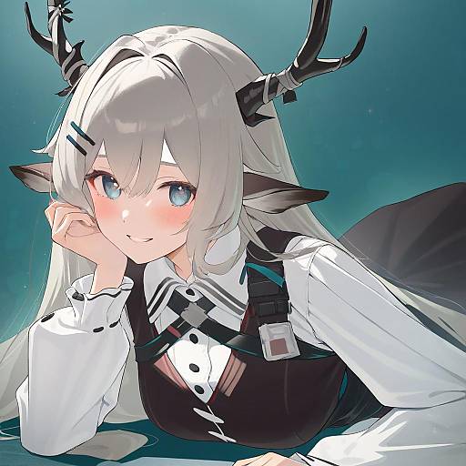 Illustration of Alina (arknights), arknights in the style of Kanpa (campagne 9)