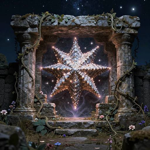 Mystical Starshell in Ancient Ruins