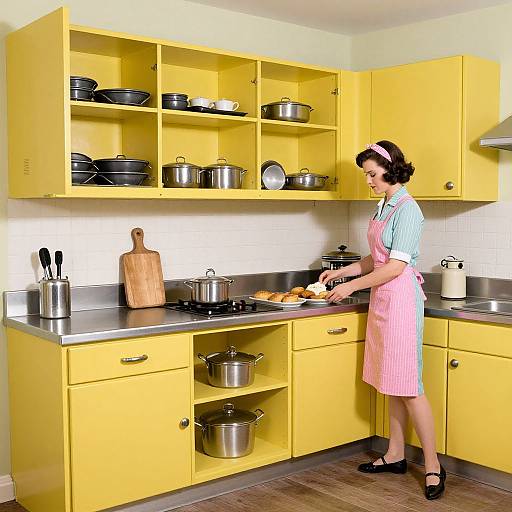 1930s Retro Kitchen Illustration