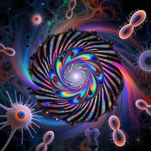 Surreal Quantum Nature Kaleidoscope