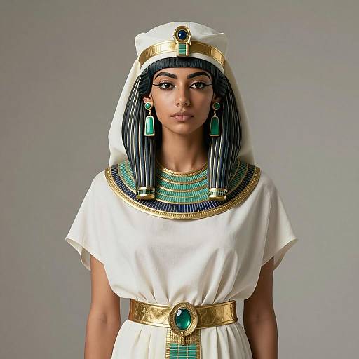 Regal Egyptian Costume Portrait of Woman