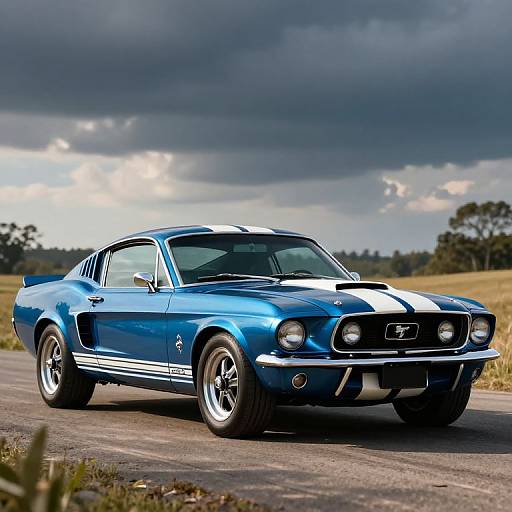 3D Rendered 1967 Shelby GT500