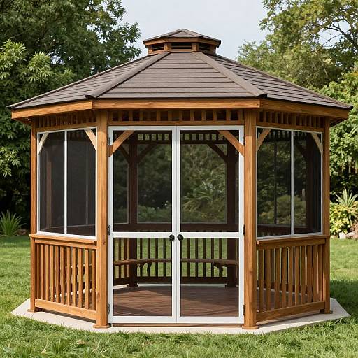 12ft Bayside Cedar Octagon Gazebo