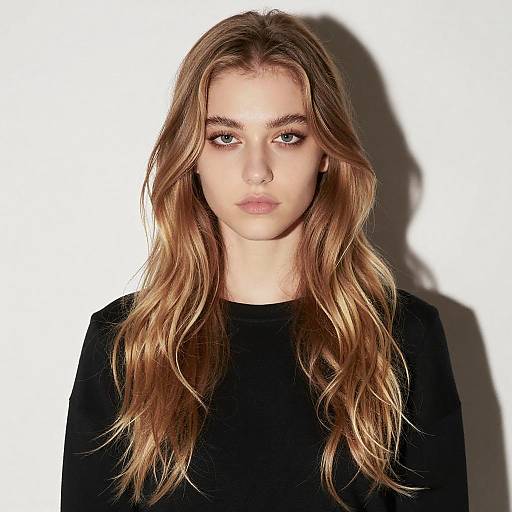 Portrait of Young Woman with Highlights