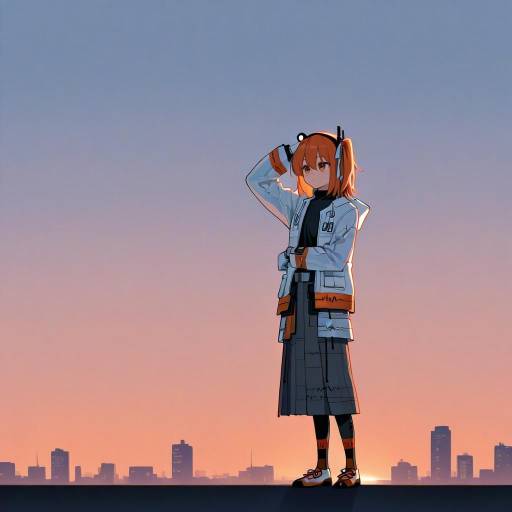 Adachi Rei in Urban Dusk Setting