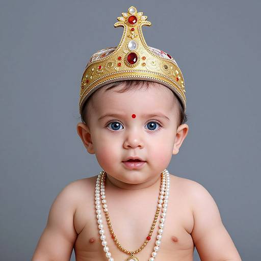 Realistic Baby Sree Krishna Portrait