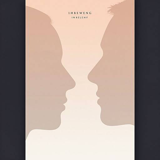 Minimalist Geometric Couple Poster