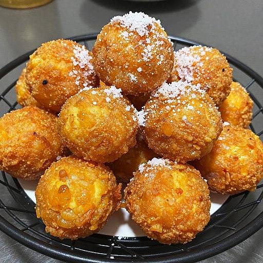 Close-Up of Sugary Orange Fritters