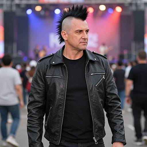 Mohawk Rock Concert Costume