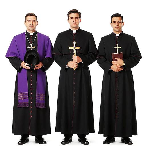 Portrait of Three Male Priests