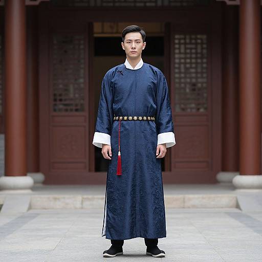 Man in Traditional Chinese Attire