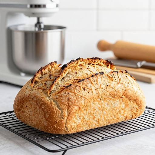 No Knead Crispy Homemade Bread