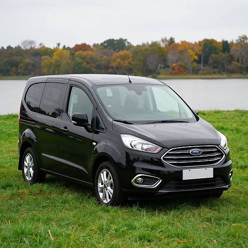 Black Ford Courier SUV in Nature
