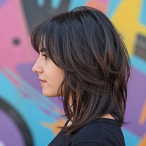 Spanish Inspired Layered Haircut Profile