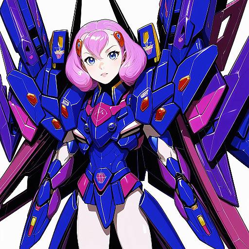 Illustration of Haman karn, gundam in the style of Kansou samehada