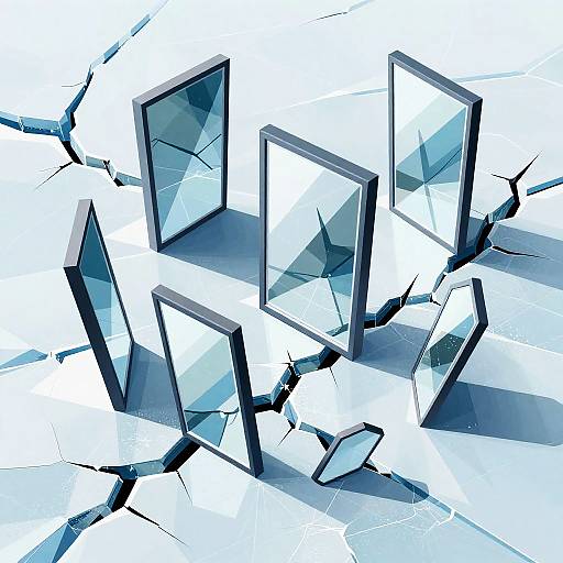 Escher-Inspired Graphic Novel Scene