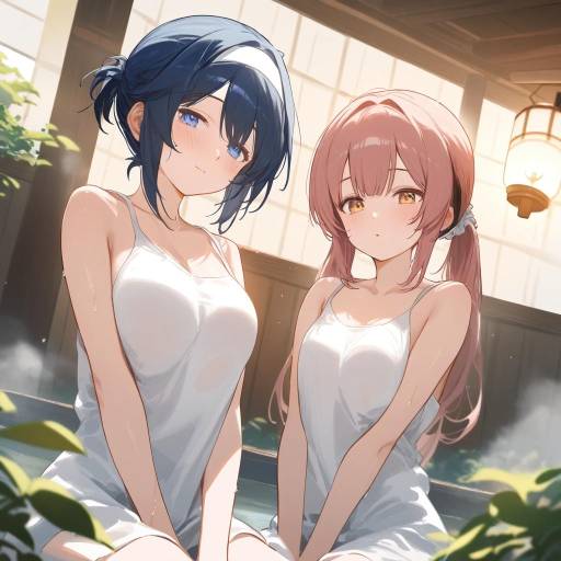 Admiral Kancolle in a Tranquil Onsen