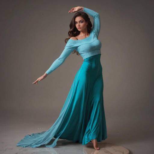 Elegant Tall Lady in Flowing Garment Elegant Tall Lady in Flowing Garment