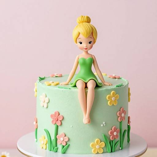 Whimsical Tinker Bell Cake Artistry