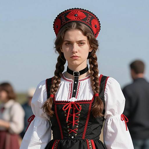 Elegant Eastern European Cruella Costume Photo