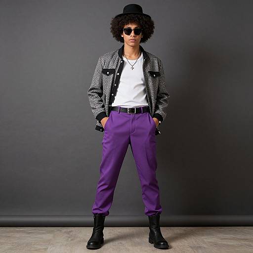 Disco Era Stylish Male Portrait